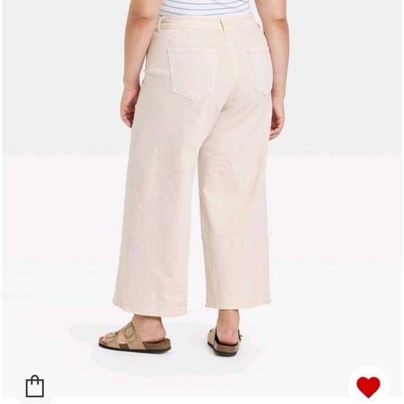 Universal Thread Off-White Wide Leg Jeans - Picture 3 of 4